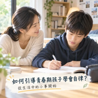 如何引導青春期孩子學會自律？從生活中的小事開始